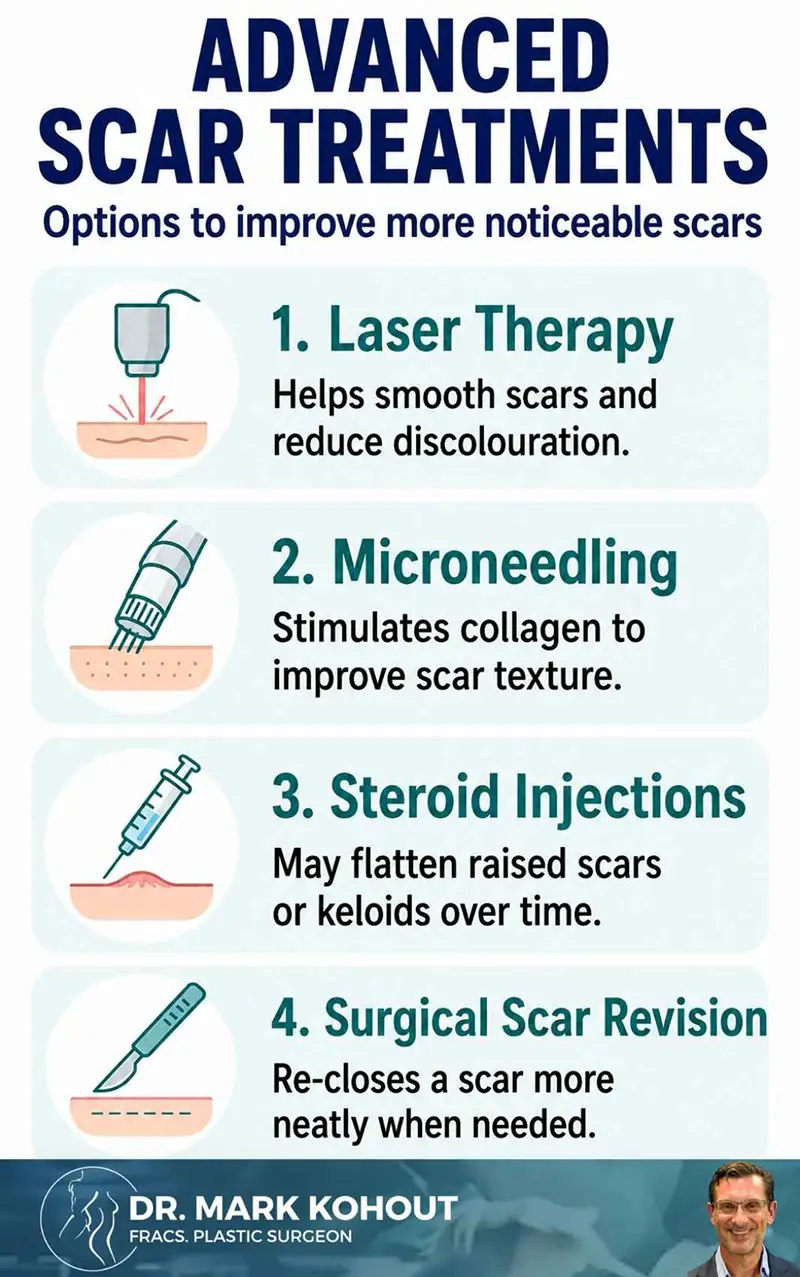 Managing Body Lift Scars Infographics 2 Dr Mark Kohout
