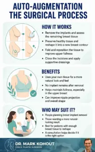 Auto-Augmentation after Breast Implant Removal - Infographics by Dr Mark Kohout
