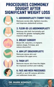 Weight-Loss Medications and Plastic Surgery Demand Infographics by Dr Mark Kohout