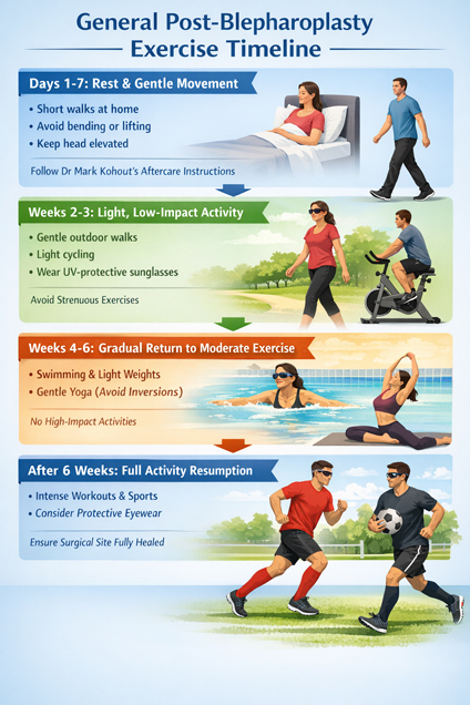 Returning To Exercise After Blepharoplasty by Dr Mark Kohout