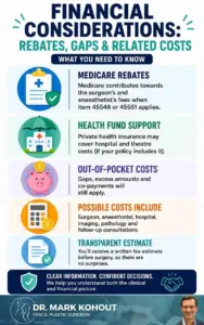 Will Medicare cover Breast Implant Removal assessment infographics 3 by Dr Mark Kohout