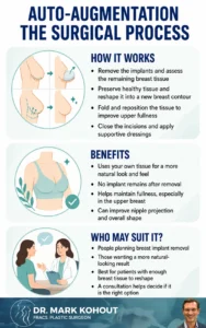 Auto-Augmentation after Breast Implant Removal - Infographics Mark Kohout