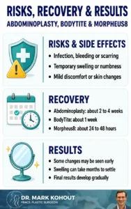 FAQs about Abdominoplasty (Tummy Tuck Surgery) - Infographics Mark Kohout