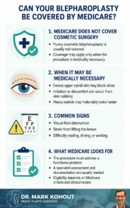 Medicare for Blepharoplasty – Will Medicare cover Eyelid Surgery - Infographics Mark Kohout