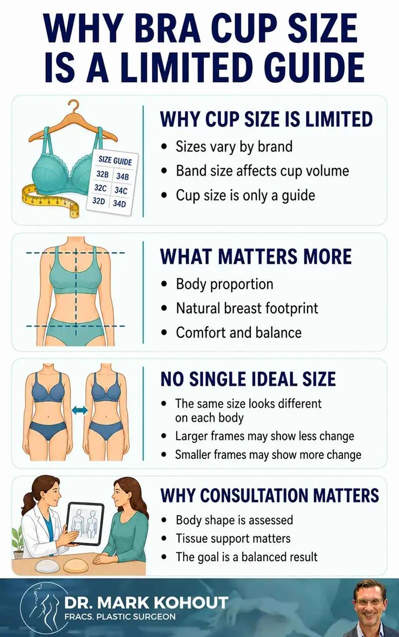 How Breast Implant Size Is Chosen Infographics by Dr Mark Kohout