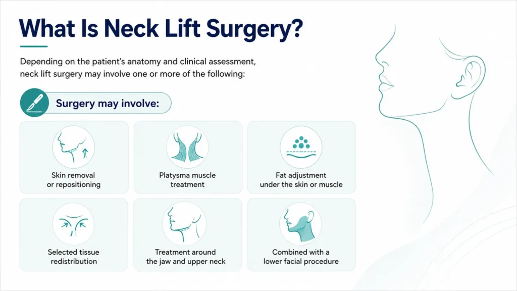 What Is Neck Lift Surgery Infographic by Dr Mark Kohout