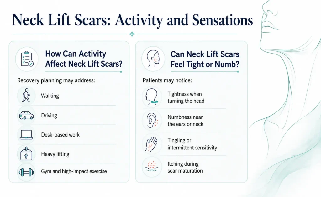 Neck Lift Scars Activity and Sensations by Dr Mark Kohout