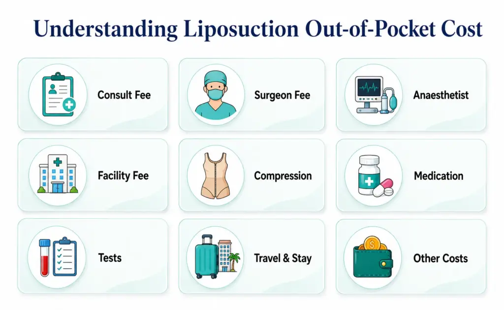 Understanding Liposuction Out-of-Pocket Cost Infographic by Dr Mark Kohout